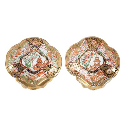 Lot 260 - Pair of Coalport Porcelain Dessert Dishes...