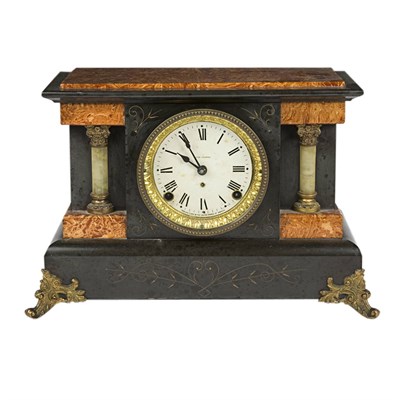 Lot 211 - Neoclassical Style Faux Marble and Brass...