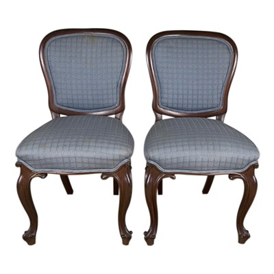 Lot 222 - Set of Eight Victorian Style Mahogany Dining...