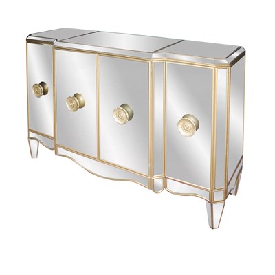 Lot 263 - Art Deco Style Mirrored Credenza Height 36...