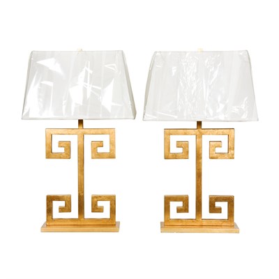 Lot 104A - 20th Century Design Pair of Lamps Gilt-metal...