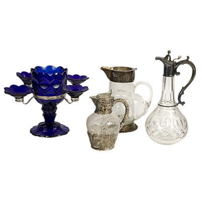 Lot 266 - Group of Ten Silver and Silver Plate Mounted...