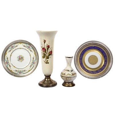 Lot 269 - Group of Four Silver and Silver Plate Mounted...