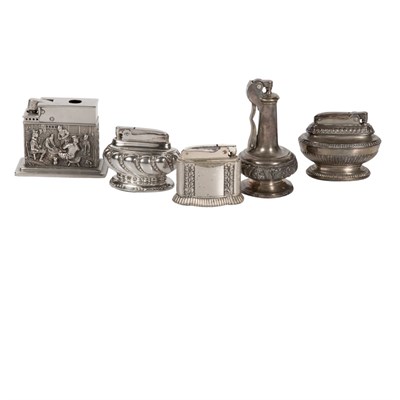 Lot 290 - Group of Silver Plated Cigarette Lighters...