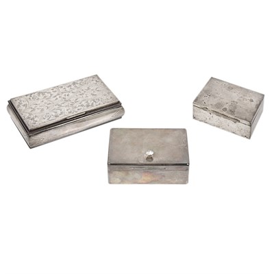 Lot 293 - Group of Three Silver Plated Boxes