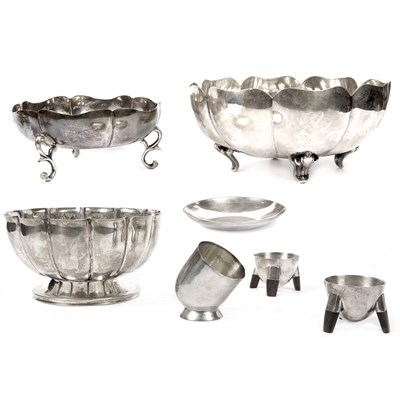 Lot 305 - Group of Seven Mexican Sterling Silver Table...