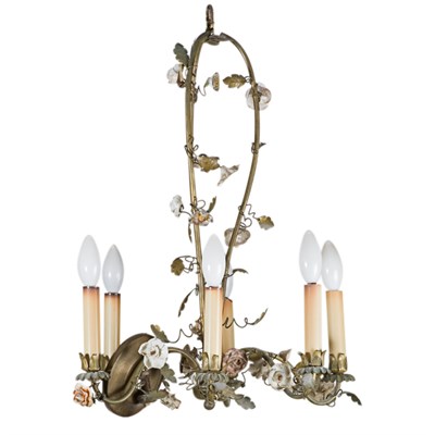 Lot 369 - Rococo Style Porcelain and Gilt-Metal...