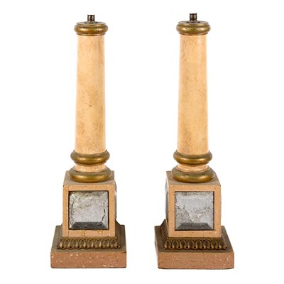 Lot 113 - Pair of Neoclassical Style Painted Wood...