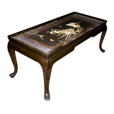 Lot 427 - Japanese Inlaid Panel Mounted as a Low Table...