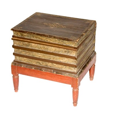 Lot 437 - Book-Form Box on Stand Height 17 inches, width...