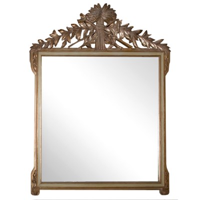 Lot 308 - Neoclassical Style Painted Mirror Height 57...