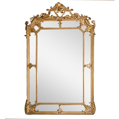 Lot 313 - Louis XVI Style Gilt-Wood Mirror Height 62...