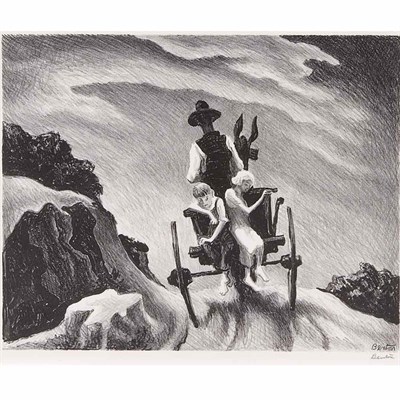 Lot 368 - Thomas Hart Benton (1889-1975) GOIN HOME (FATH...