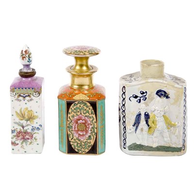 Lot 351 - Group of Eleven Porcelain Tea Caddies and...
