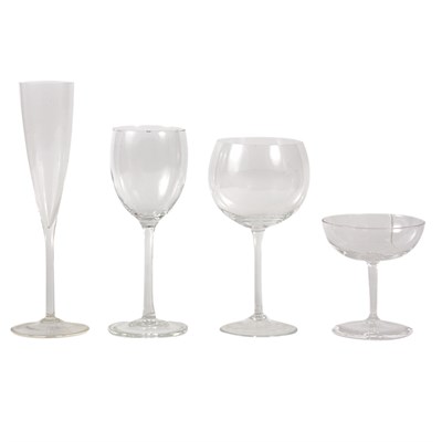 Lot 353 - Colorless Glass Stemware Service Approximately...