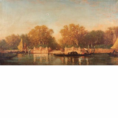 Lot 21 - Felix Ziem French, 1821-1911 L'Entree des...