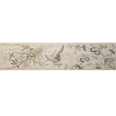 Lot 136 - Group of Seven Framed Chinese Silk Textiles...