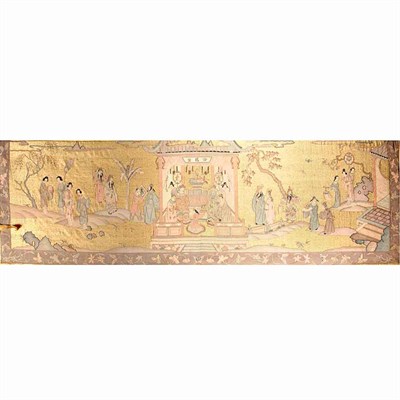 Lot 107 - Chinese Kosu Panel 19th Century Of horizontal...