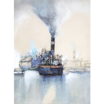 Lot 124 - Renzo Vespignani Italian, 1924-2001 Steamship,...