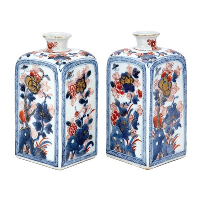 Lot 414 - Pair of Chinese Porcelain Bottles Kangxi...
