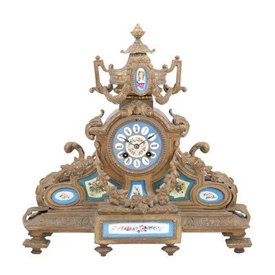 Lot 295A - Louis XVI Style Gilt-Bronze and Sevres Style...