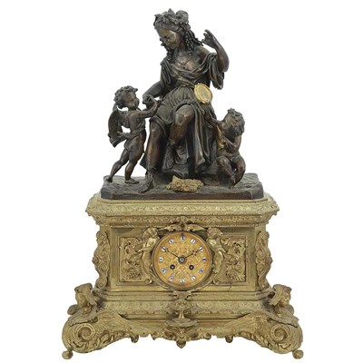 Lot 710 - Louis Philippe Gilt and Patinated-Bronze...