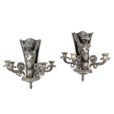 Lot 678 - Pair of Renaissance Style Patinated-Metal...