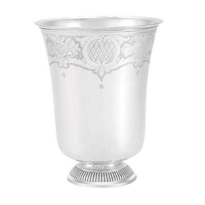 Lot 301 - Empire Silver Beaker A.J.C.L. Berger, Paris...