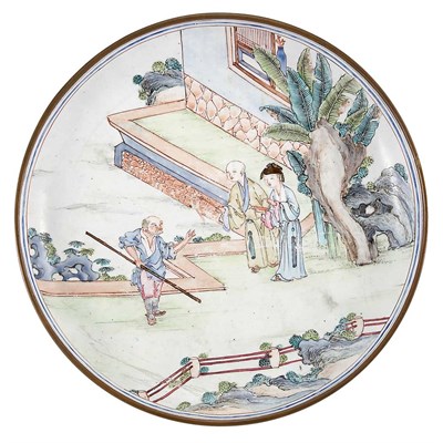 Lot 339 - Chinese Canton Enamel Dish 18th/19th Century...