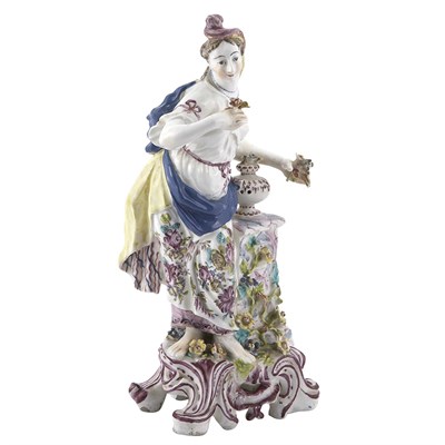 Lot 298 - English Porcelain Figure of Spring Probably...
