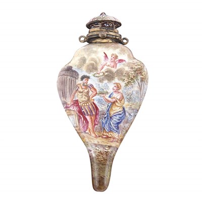 Lot 432 - Viennese Enamel Scent Bottle 19th Century Of...