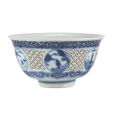 Lot 132 - Chinese Blue and White Glazed Bowl Early 19th...