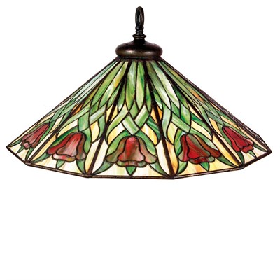 Lot 1308 - American Art Nouveau Leaded Glass Tulip...