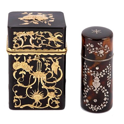 Lot 474 - Victorian Tortoise Shell Necessaire Mid 19th...