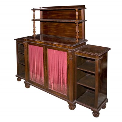 Lot 297 - William IV Style Mahogany Buffet Height 60...