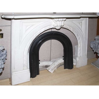 Lot 423 - Victorian Marble Fireplace Surround Height 48...