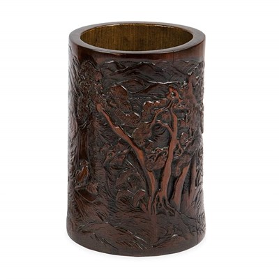 Lot 103 - Chinese Bamboo Brushpot 19th Century Of...