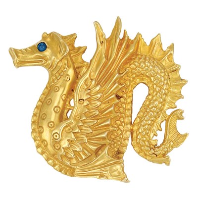 Lot 34 - Gold Dragon Brooch