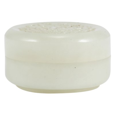 Lot 310 - Chinese Celadon Jade Box 19th Century Of round...