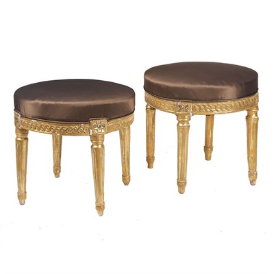 Lot 445 - Pair of Swedish Neoclassical Gilt-Wood...