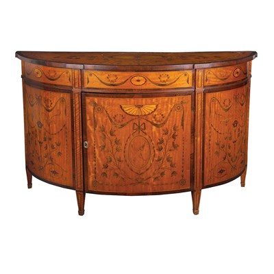 Lot 461 - George III Style Rosewood, Satinwood,...