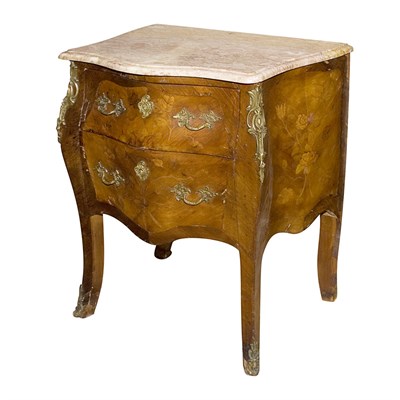 Lot 1092 - Transitional Louis XV/XVI Style Metal Mounted...