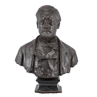 Lot 1349 - Bronze Bust of Louis Pasteur After a model by...