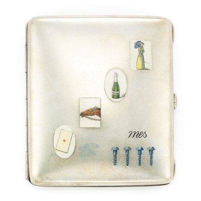 Lot 314 - Silver and Enamel Case