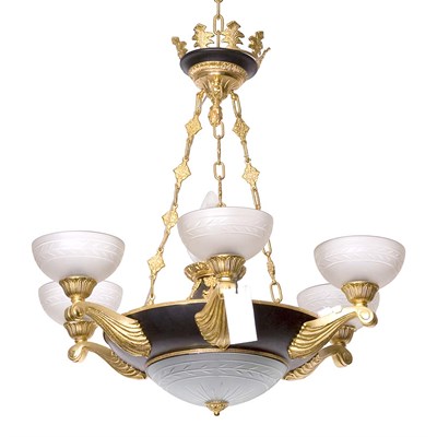 Lot 1277 - Empire Style Gilt and Painted Metal...