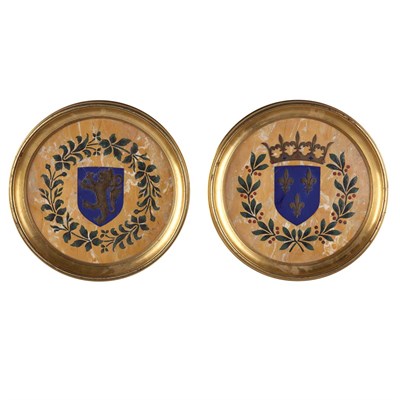 Lot 446 - Pair of Italian Neoclassical Pietra Dura and...