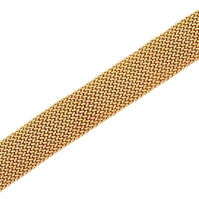 Lot 871 - Woven Gold Bracelet