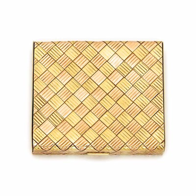 Lot 169 - Two-Color Gold Box, Cartier