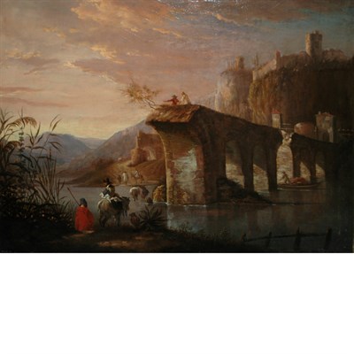 Lot 61 - School of Jan Both Italian Landscape with...
