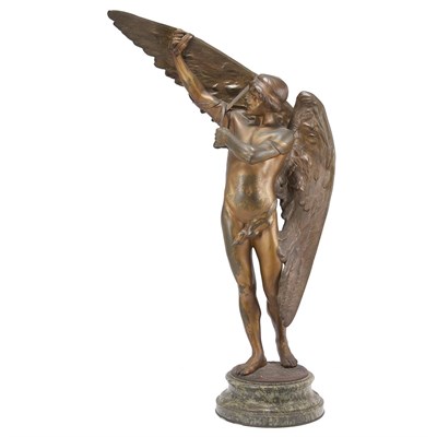 Lot 1140 - Gilt-Bronze Figure of Icarus After a model by...